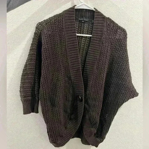 Medium crochet brown sweater(Jeanne Pierre) - Picture 5 of 5